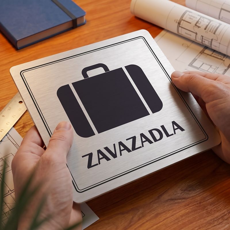 Zavazadla, 148x148mm, stříbrná, Utah