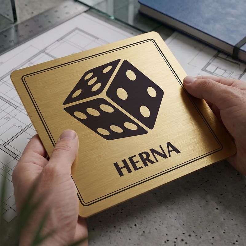 Herna, 148x148mm, zlatá, Utah
