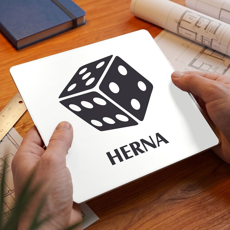 Herna, 118x118mm, bílá, Nevada