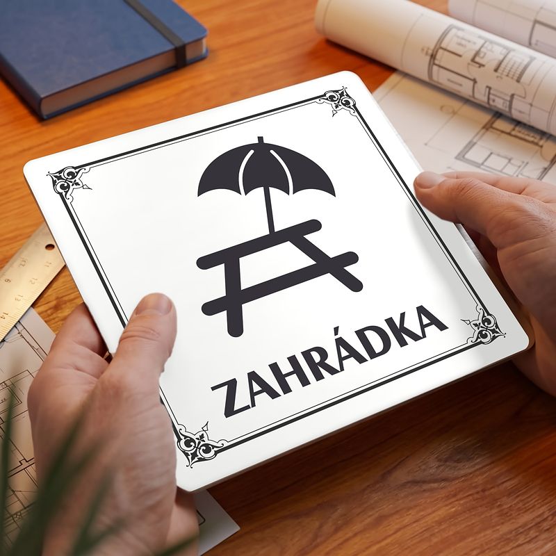 Zahrádka, 100x100mm, bílá, Nebraska