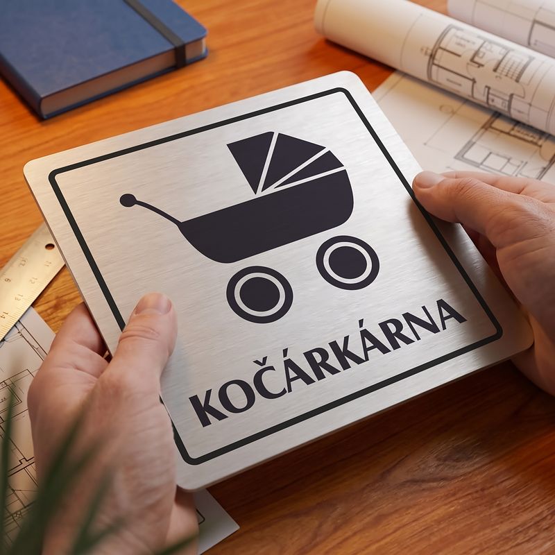 Kočárkárna, 100x100mm, stříbrná, Arizona