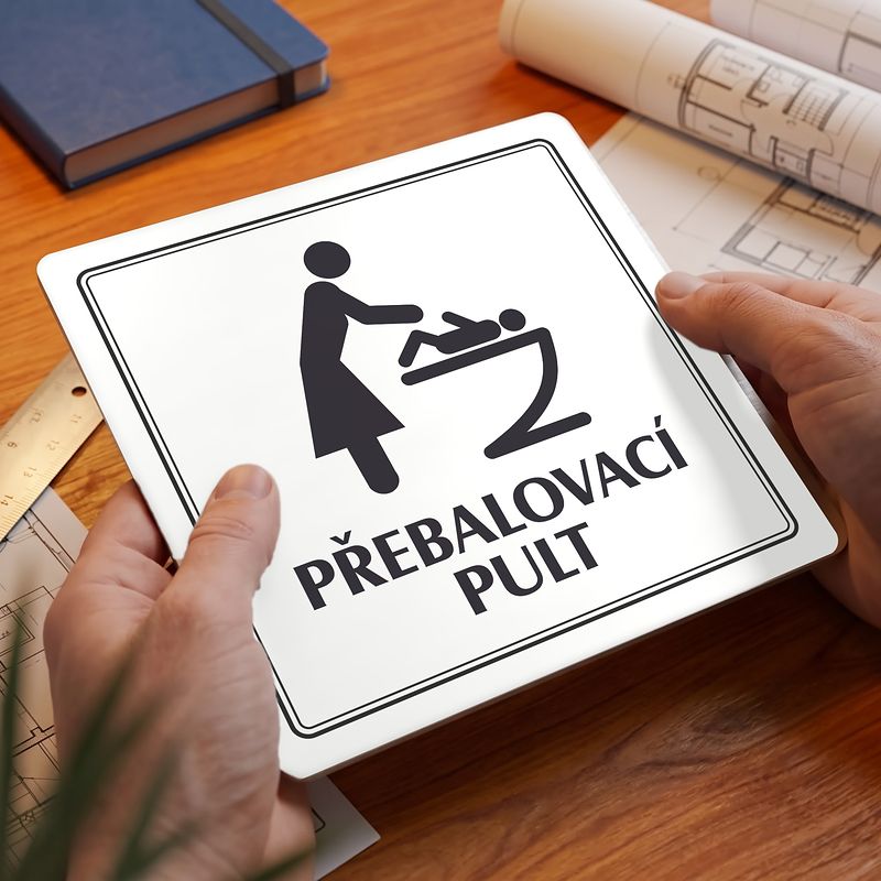 Přebalovací pult, 100x100mm, bílá, Utah