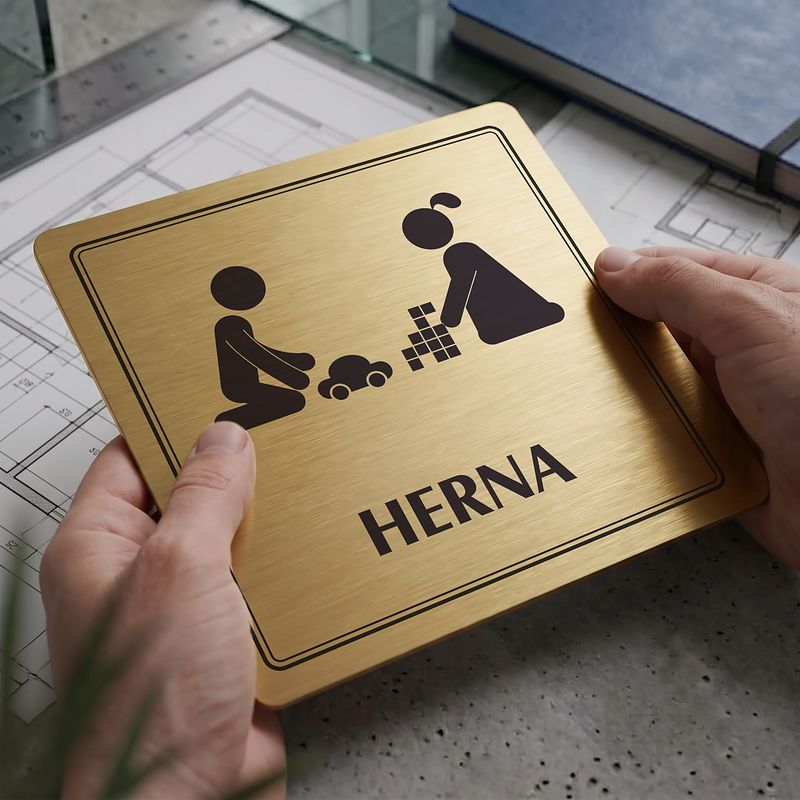 Herna, 118x118mm, zlatá, Utah