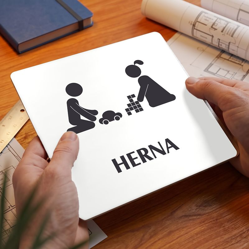 Herna, 118x118mm, bílá, Nevada
