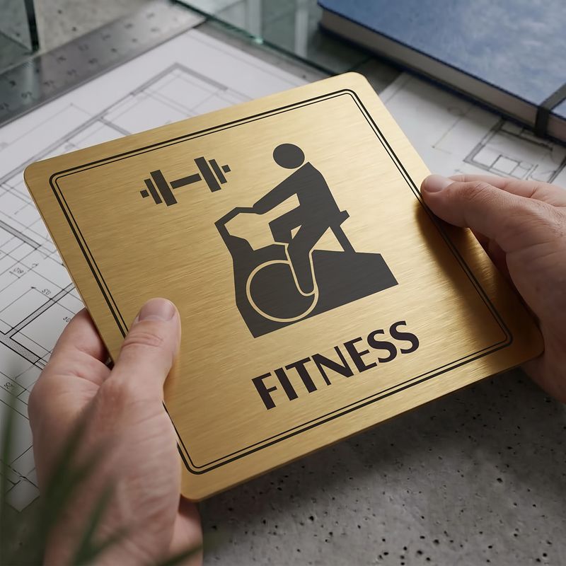 Fitness, 118x118mm, zlatá, Utah