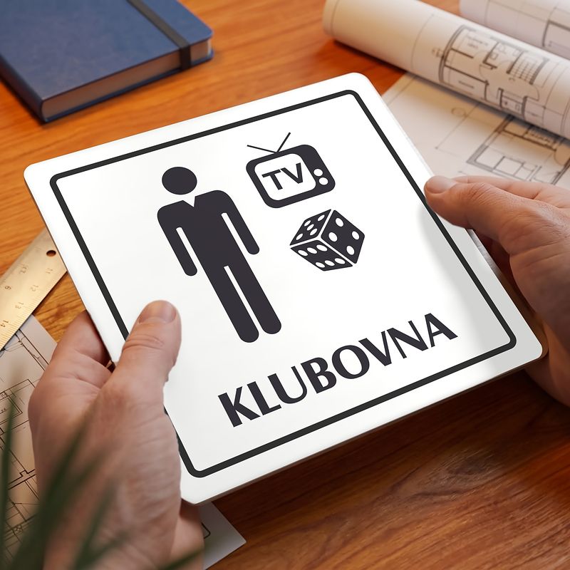 Klubovna, 80x80mm, bílá, Arizona