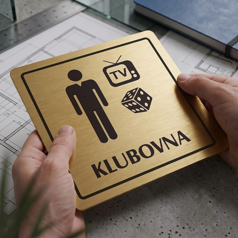 Klubovna, 118x118mm, zlatá, Arizona