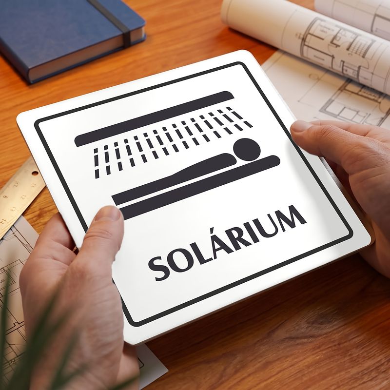 Solárium, 80x80mm, bílá, Arizona