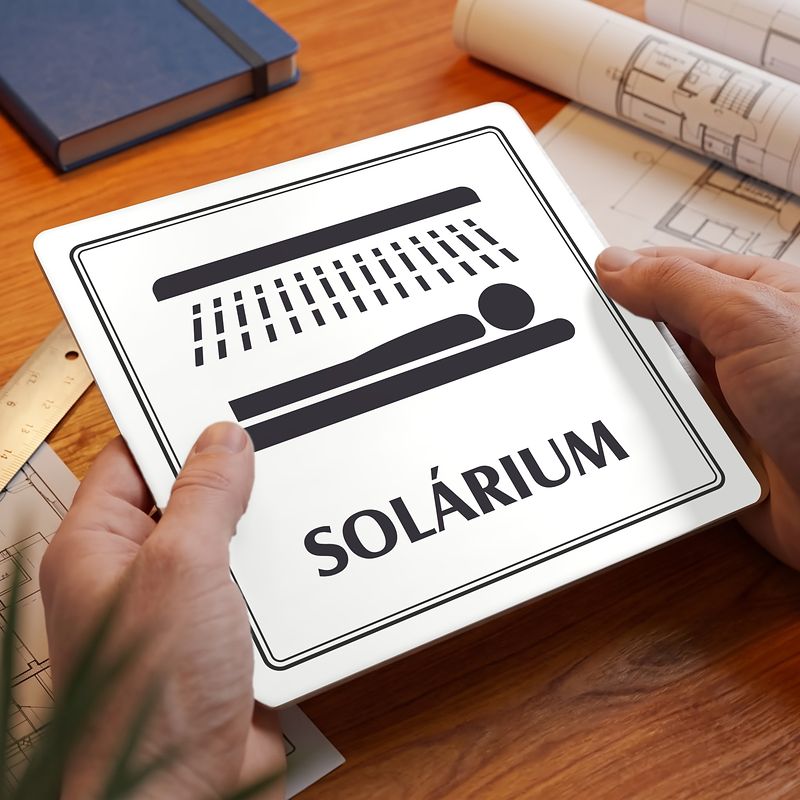 Solárium, 80x80mm, bílá, Utah