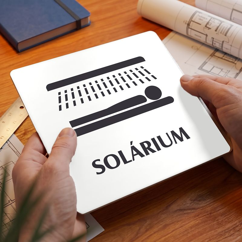 Solárium, 100x100mm, bílá, Nevada