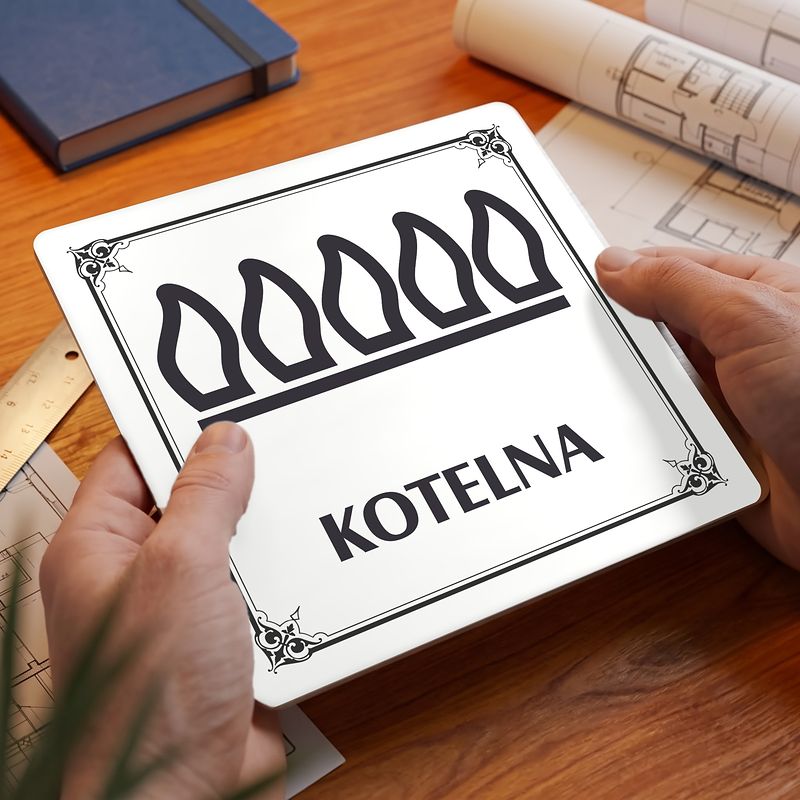 Kotelna, 148x148mm, bílá, Nebraska
