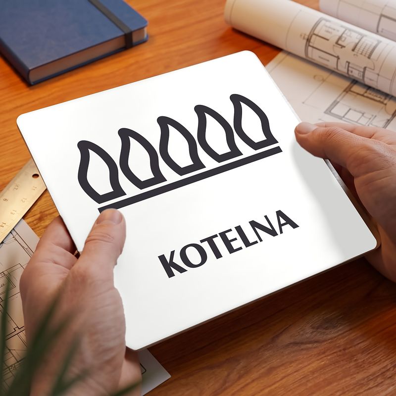 Kotelna, 80x80mm, bílá, Nevada