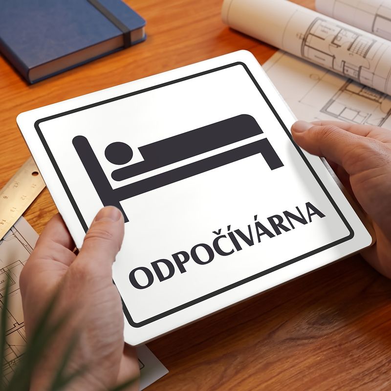 Odpočívárna, 118x118mm, bílá, Arizona
