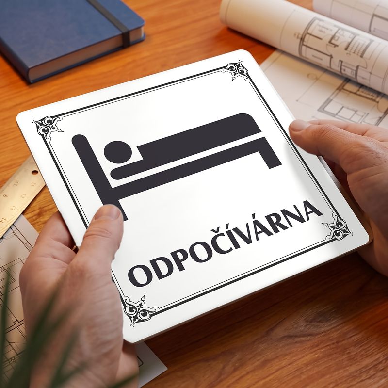 Odpočívárna, 100x100mm, bílá, Nebraska