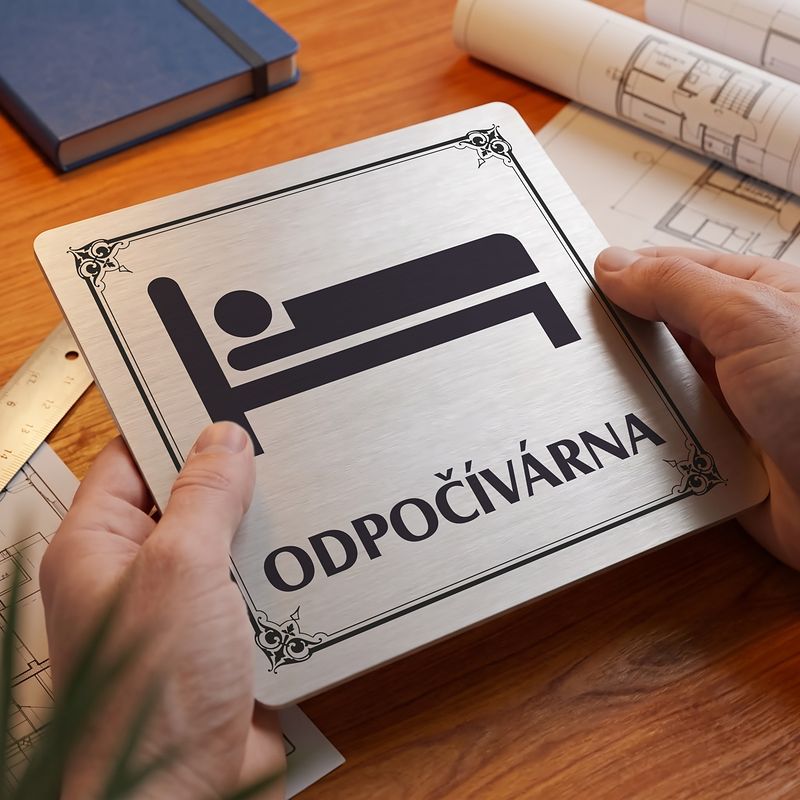 Odpočívárna, 100x100mm, stříbrná, Nebraska
