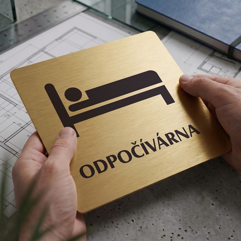 Odpočívárna, 148x148mm, zlatá, Nevada