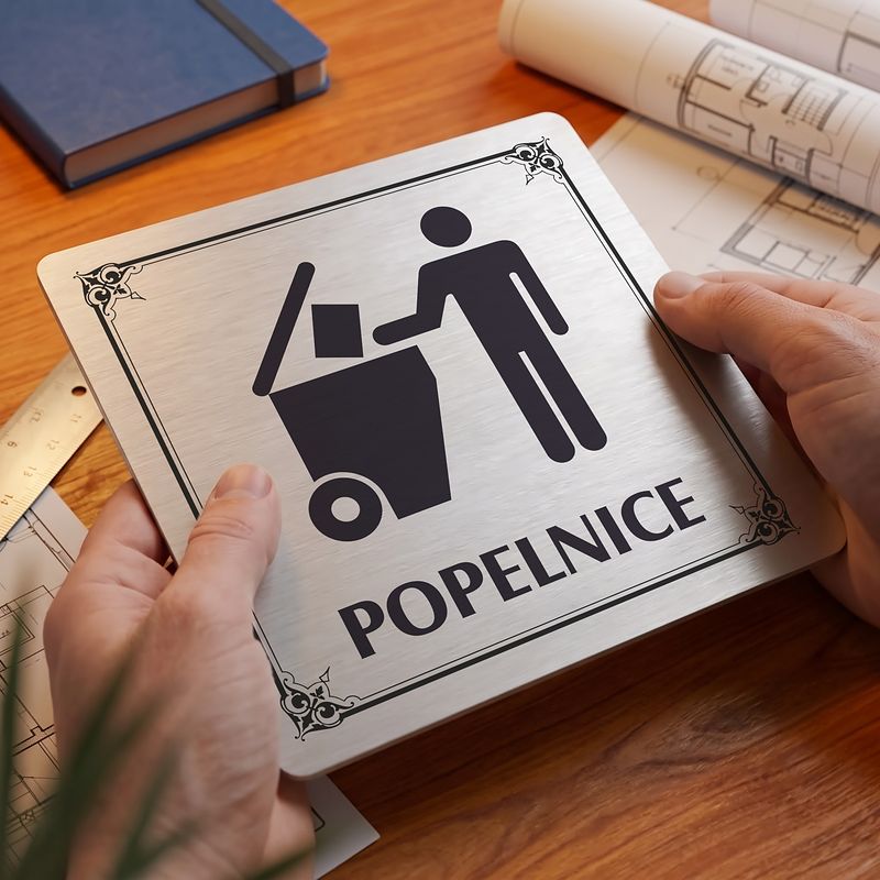 Popelnice, 100x100mm, stříbrná, Nebraska