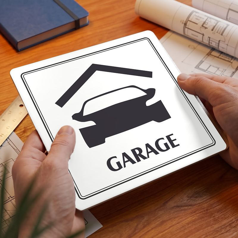 Garage, 118x118mm, bílá, Utah