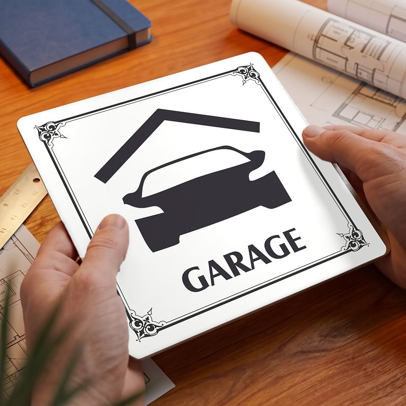 Garage, 80x80mm, bílá, Nebraska