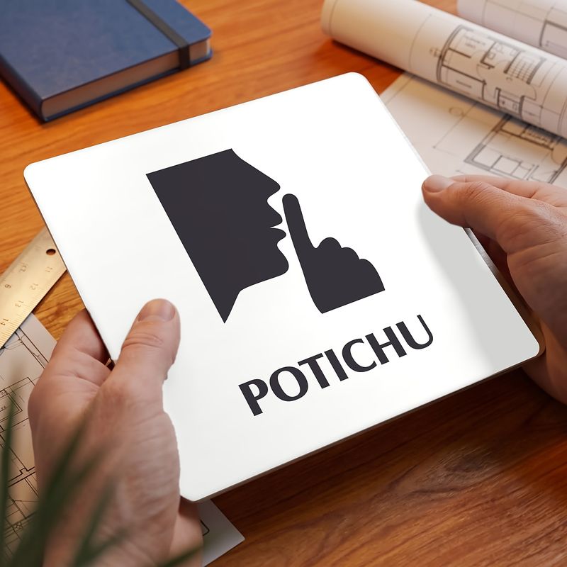 Potichu, 100x100mm, bílá, Nevada