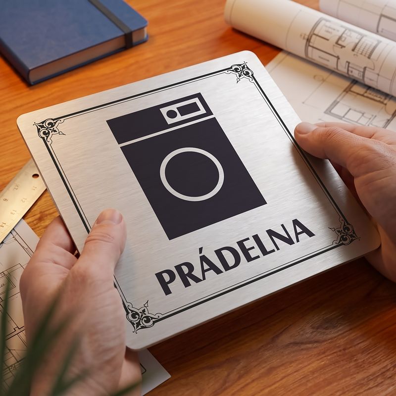 Prádelna, 118x118mm, stříbrná, Nebraska