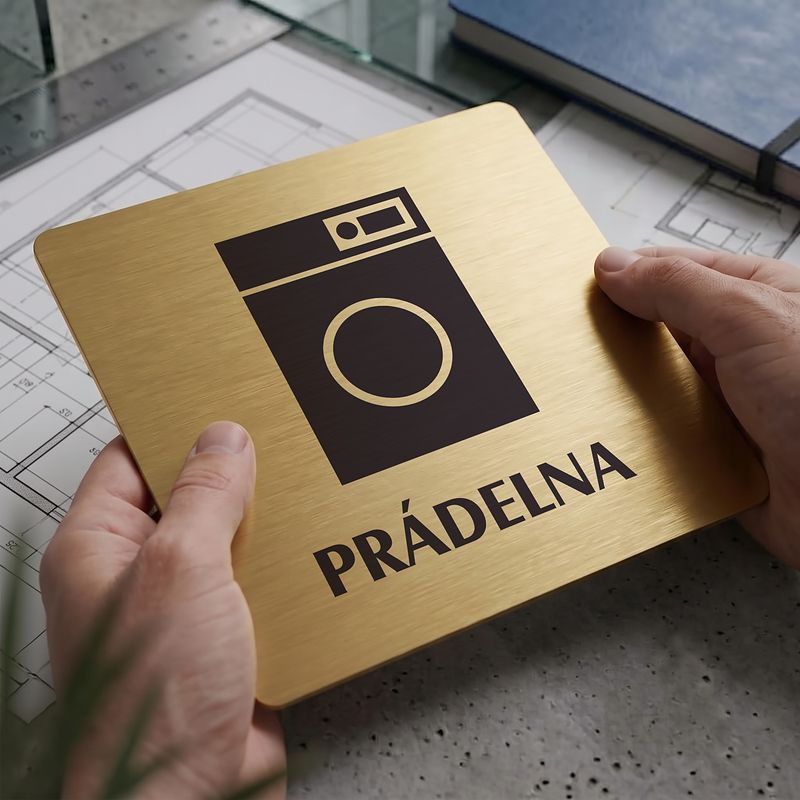 Prádelna, 100x100mm, zlatá, Nevada