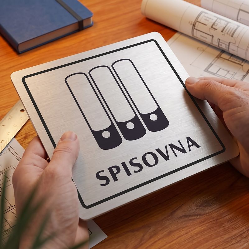 Spisovna, 100x100mm, stříbrná, Arizona