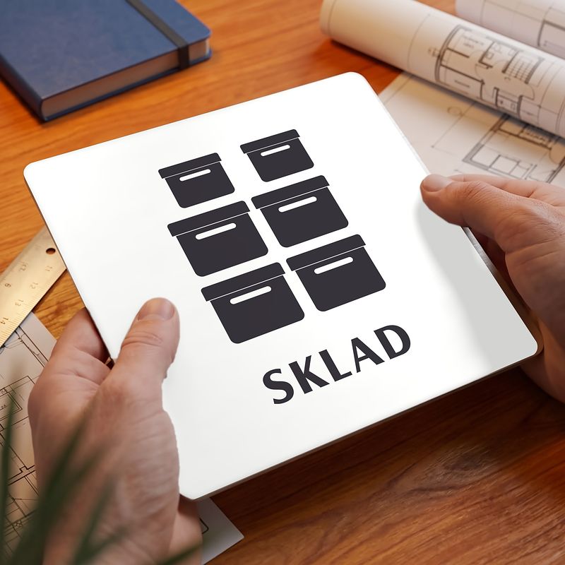 Sklad, 100x100mm, bílá, Nevada