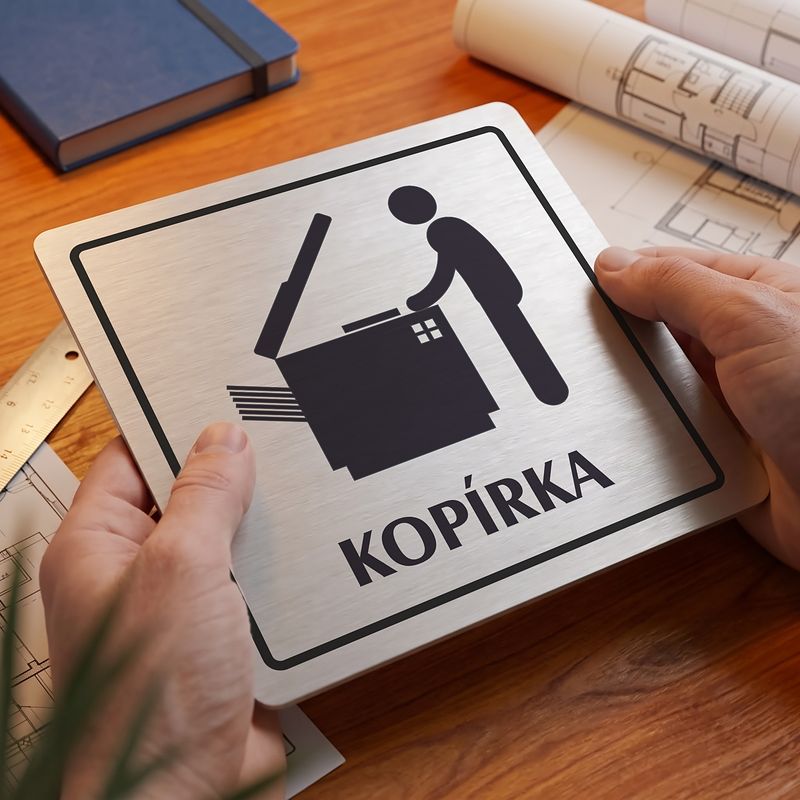 Kopírka, 148x148mm, stříbrná, Arizona