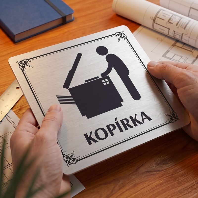 Kopírka, 118x118mm, stříbrná, Nebraska