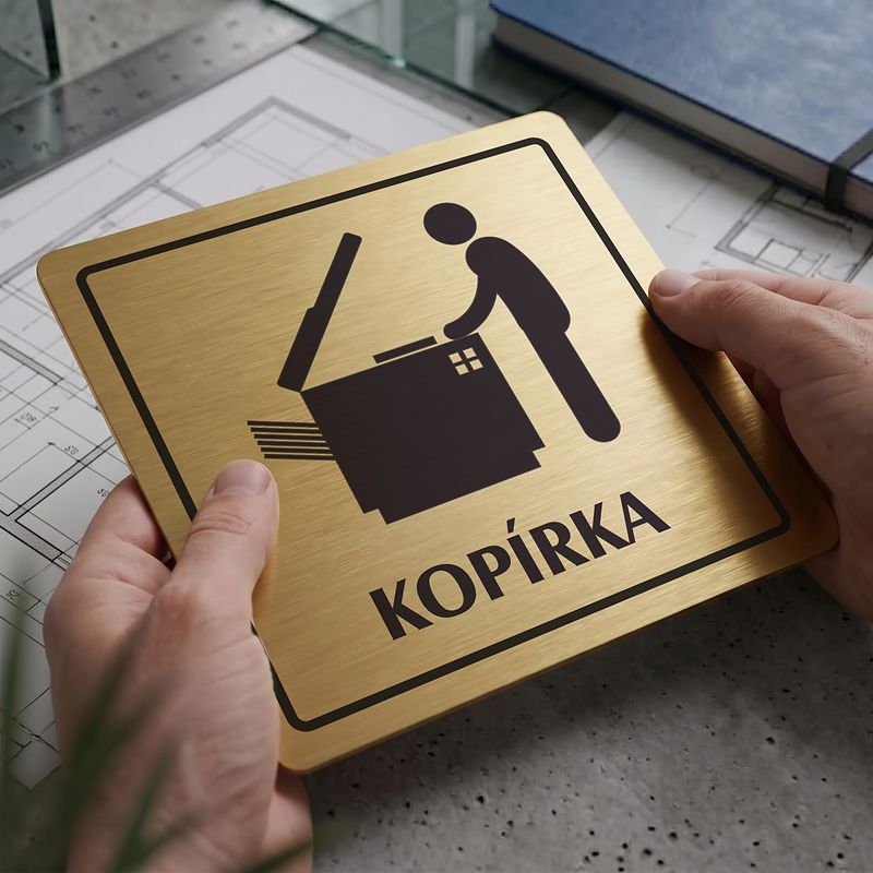 Kopírka, 100x100mm, zlatá, Arizona