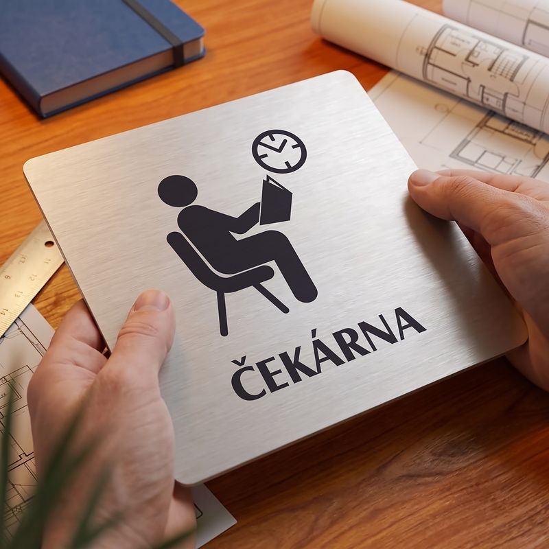 Čekárna, 148x148mm, stříbrná, Nevada