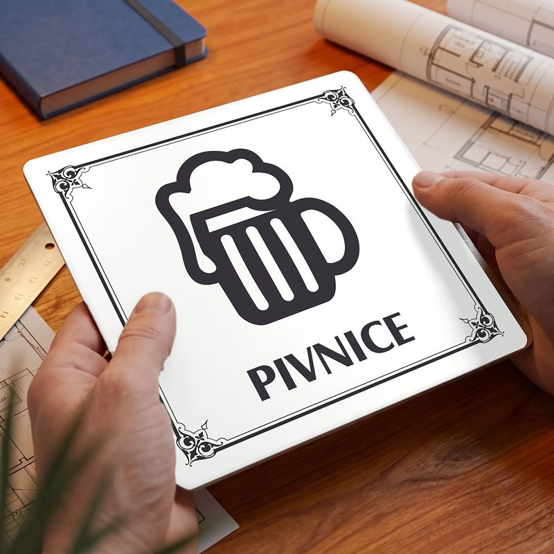 Pivnice, 148x148mm, bílá, Nebraska