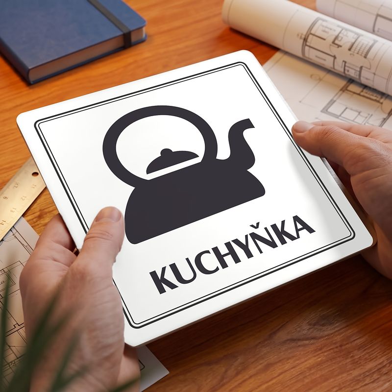 Kuchyňka, 148x148mm, bílá, Utah