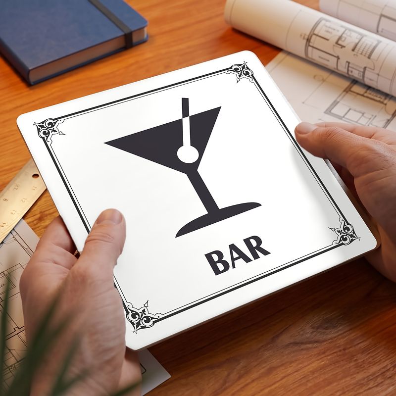 Bar, 118x118mm, bílá, Nebraska