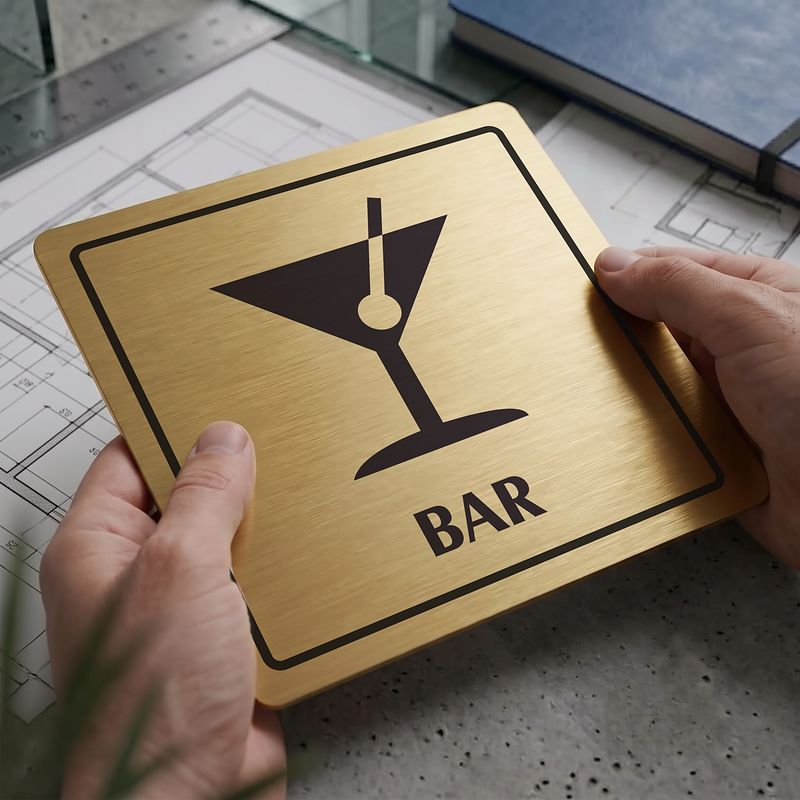 Bar, 148x148mm, zlatá, Arizona