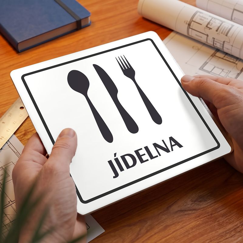 Jídelna, 118x118mm, bílá, Arizona