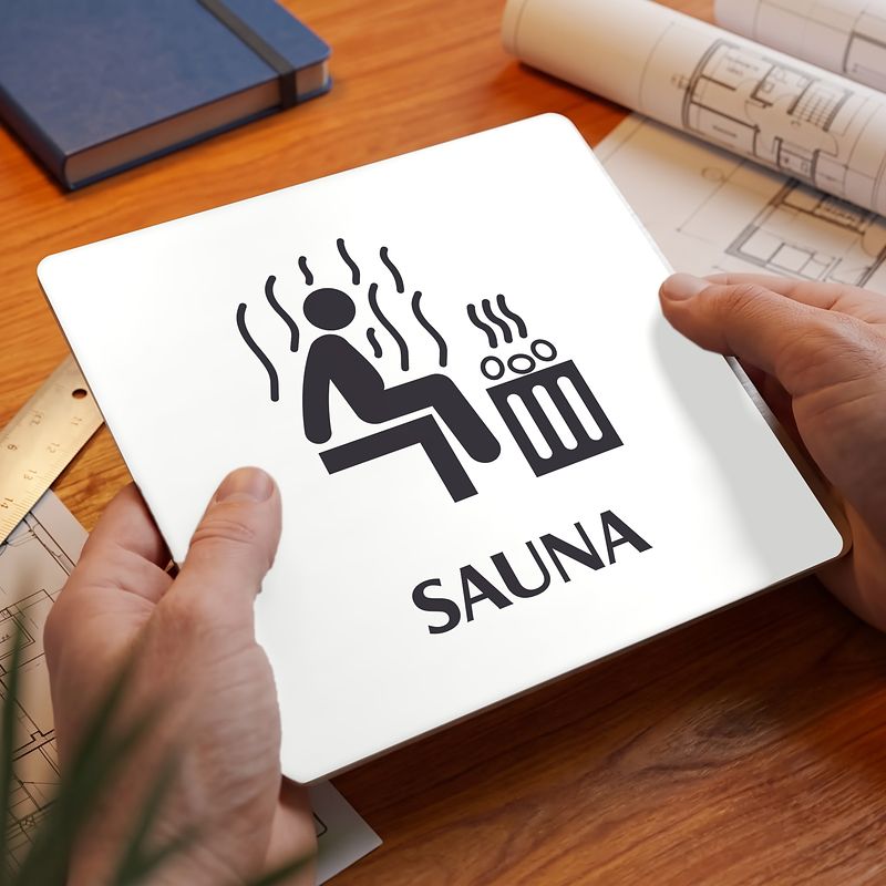 Sauna, 100x100mm, bílá, Nevada