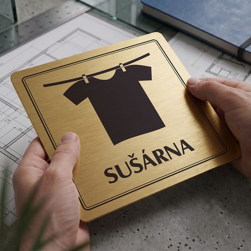Sušárna, 80x80mm, zlatá, Utah