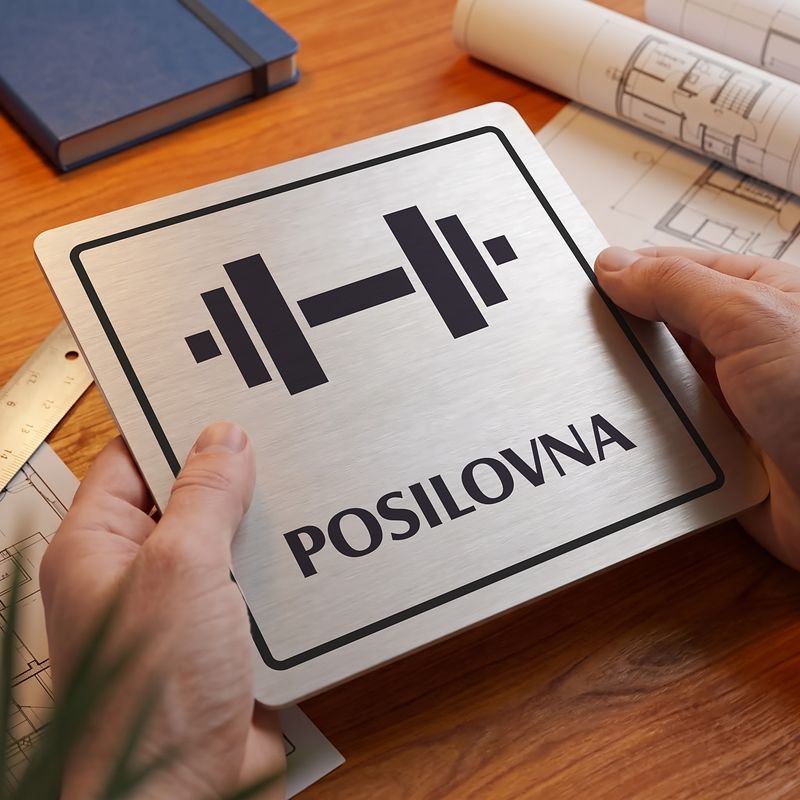 Posilovna, 118x118mm, stříbrná, Arizona