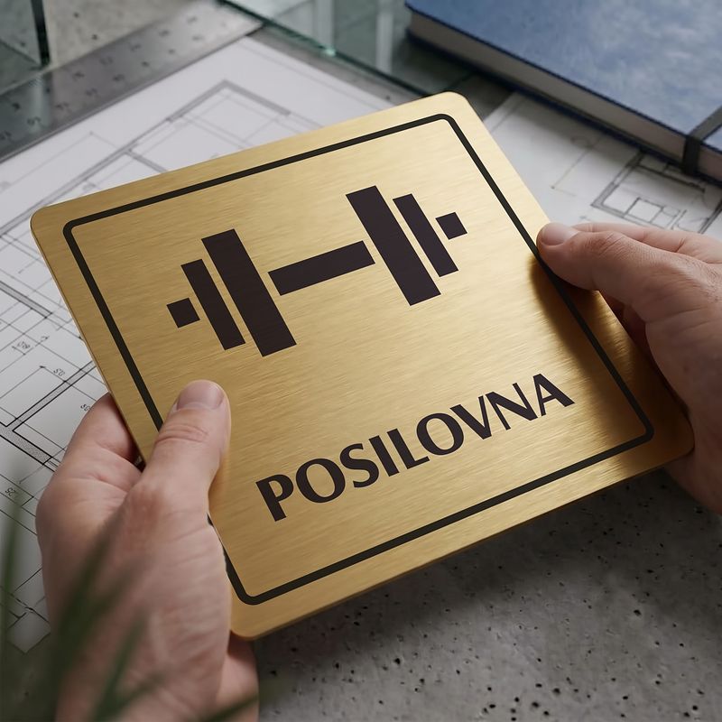 Posilovna, 118x118mm, zlatá, Arizona