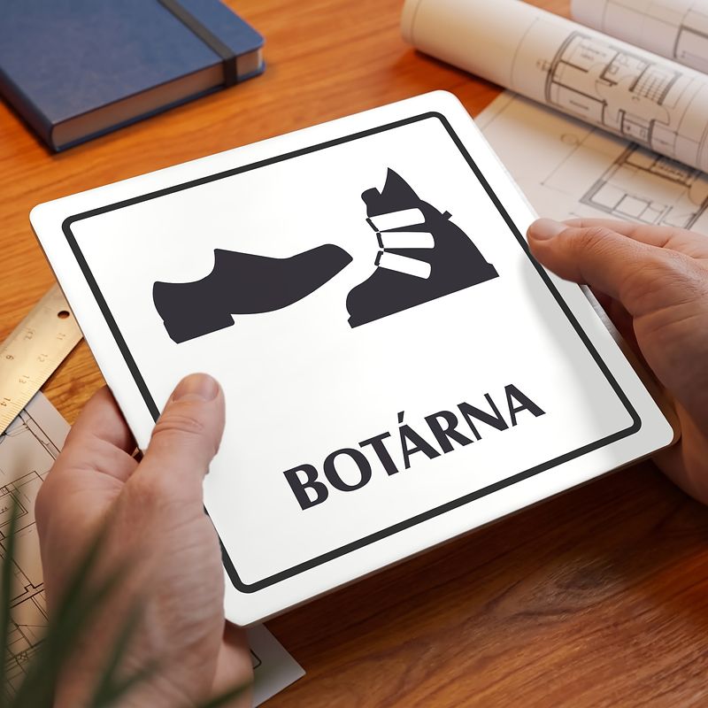 Botárna, 80x80mm, bílá, Arizona