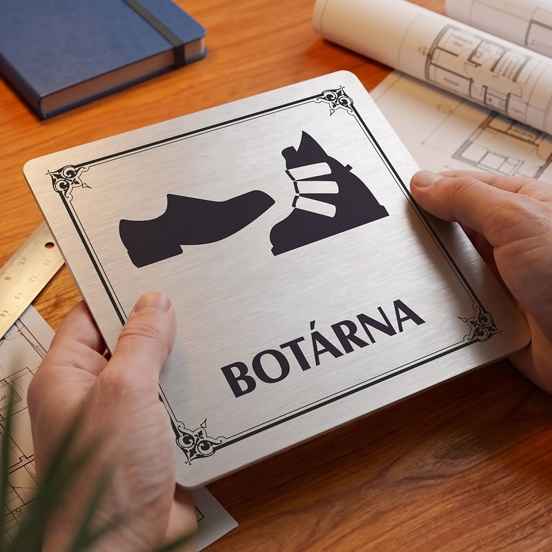 Botárna, 80x80mm, stříbrná, Nebraska