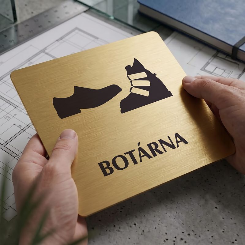 Botárna, 118x118mm, zlatá, Nevada