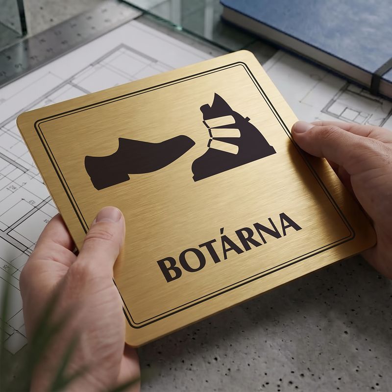 Botárna, 100x100mm, zlatá, Utah
