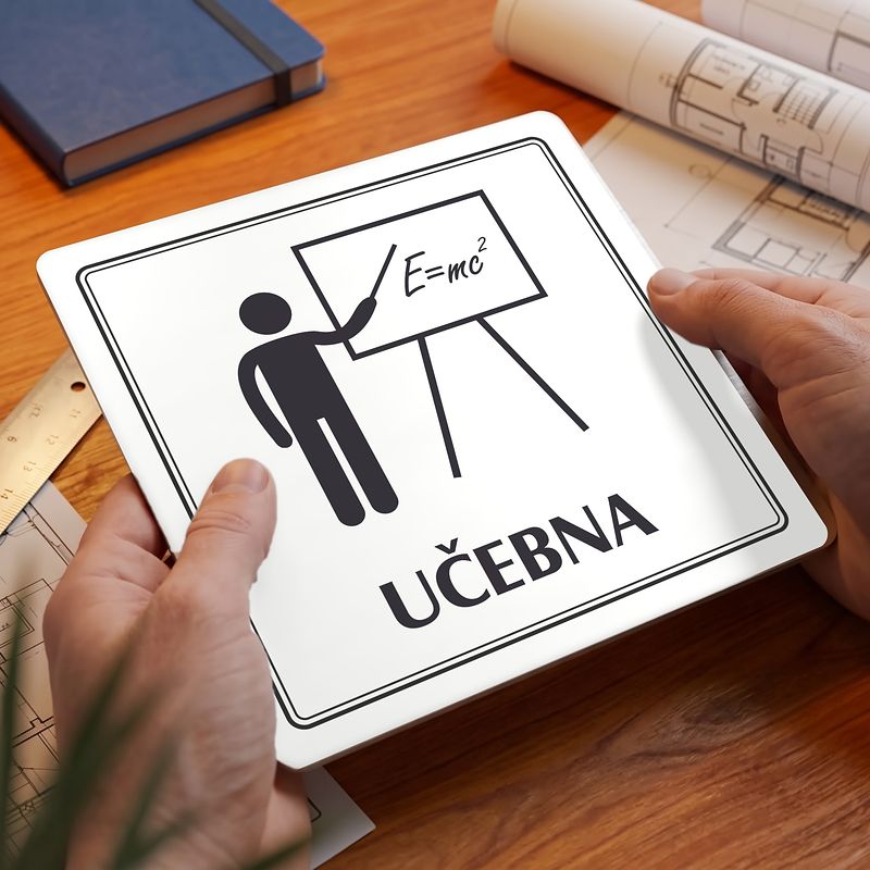 Učebna, 100x100mm, bílá, Utah