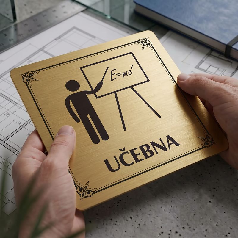 Učebna, 100x100mm, zlatá, Nebraska