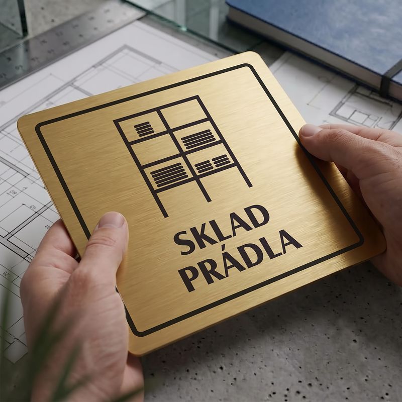Sklad prádla, 118x118mm, zlatá, Arizona