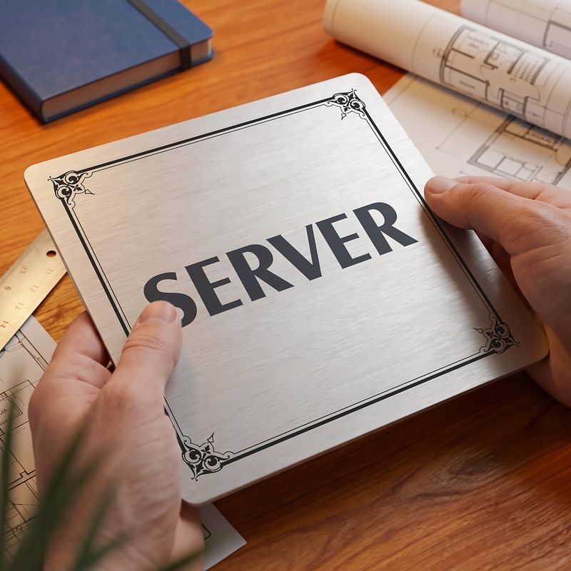 Server, 100x100mm, stříbrná, Nebraska