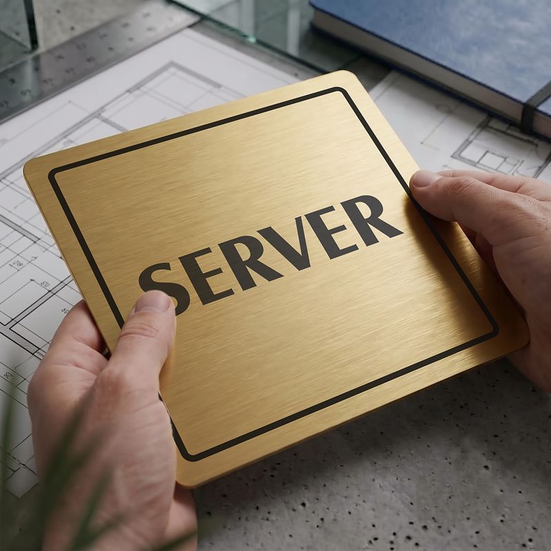 Server, 80x80mm, zlatá, Arizona